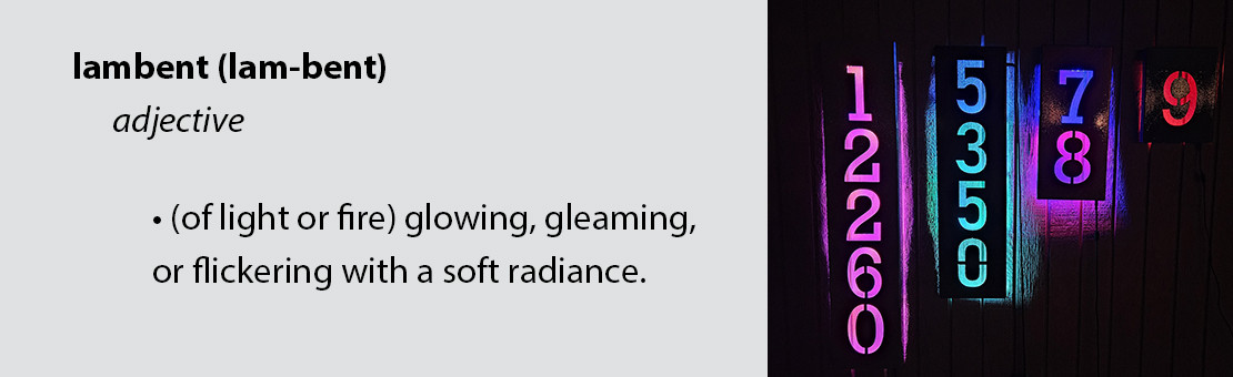Smart LED Address Signs Lambent Definition